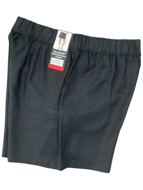 Blank NYC Black Linen-Blend Women’s Shorts Size Medium NWT